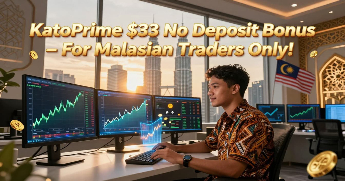 KatoPrime $33 No Deposit Bonus for Malaysian traders only
