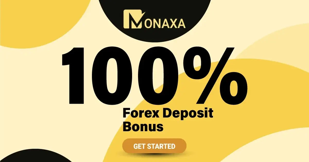 Monaxa bonus up to 100% on deposits is available